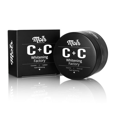 Carbon + Coconut Teeth Whitening Powder and Toothbrush